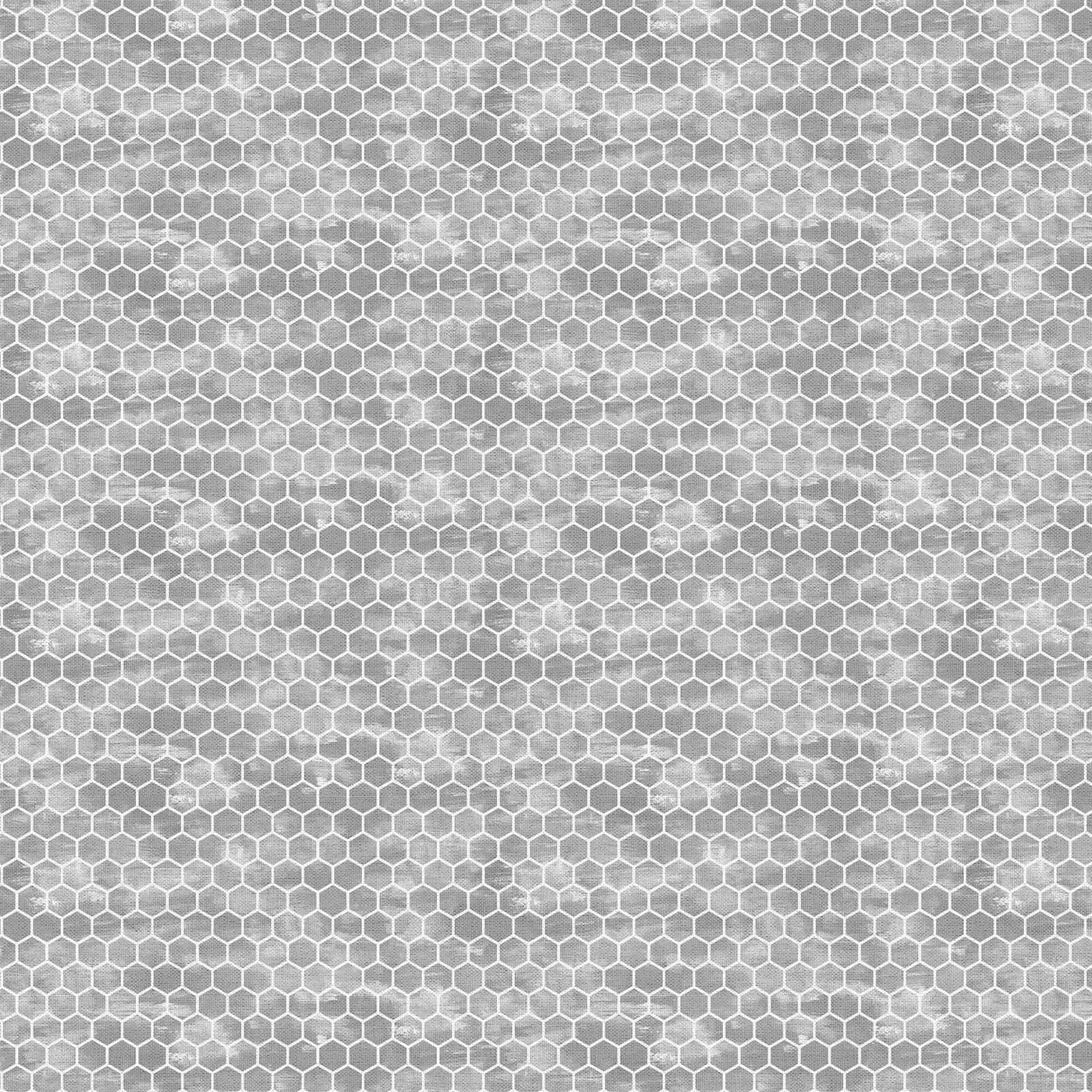 Fabric Editions Gray Honeycomb Cotton Fabric